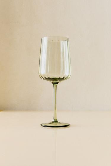 GLASS WITH LINES - Green by Zara - Image 5