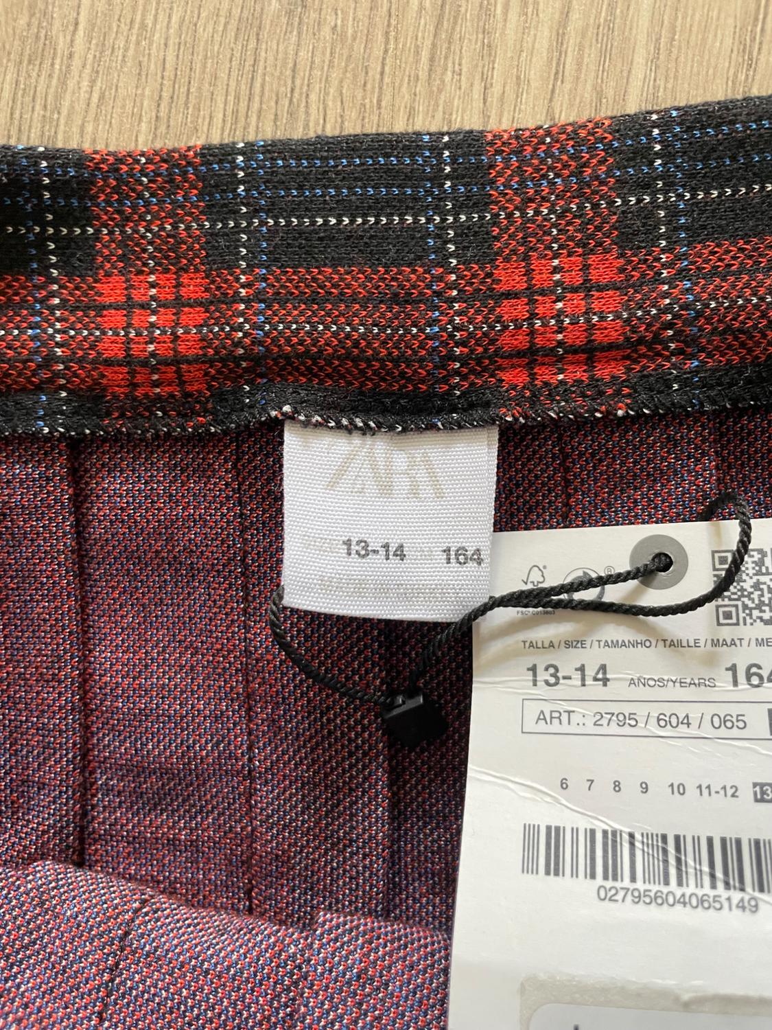 PLAID BOX PLEAT SKIRT - Image 3