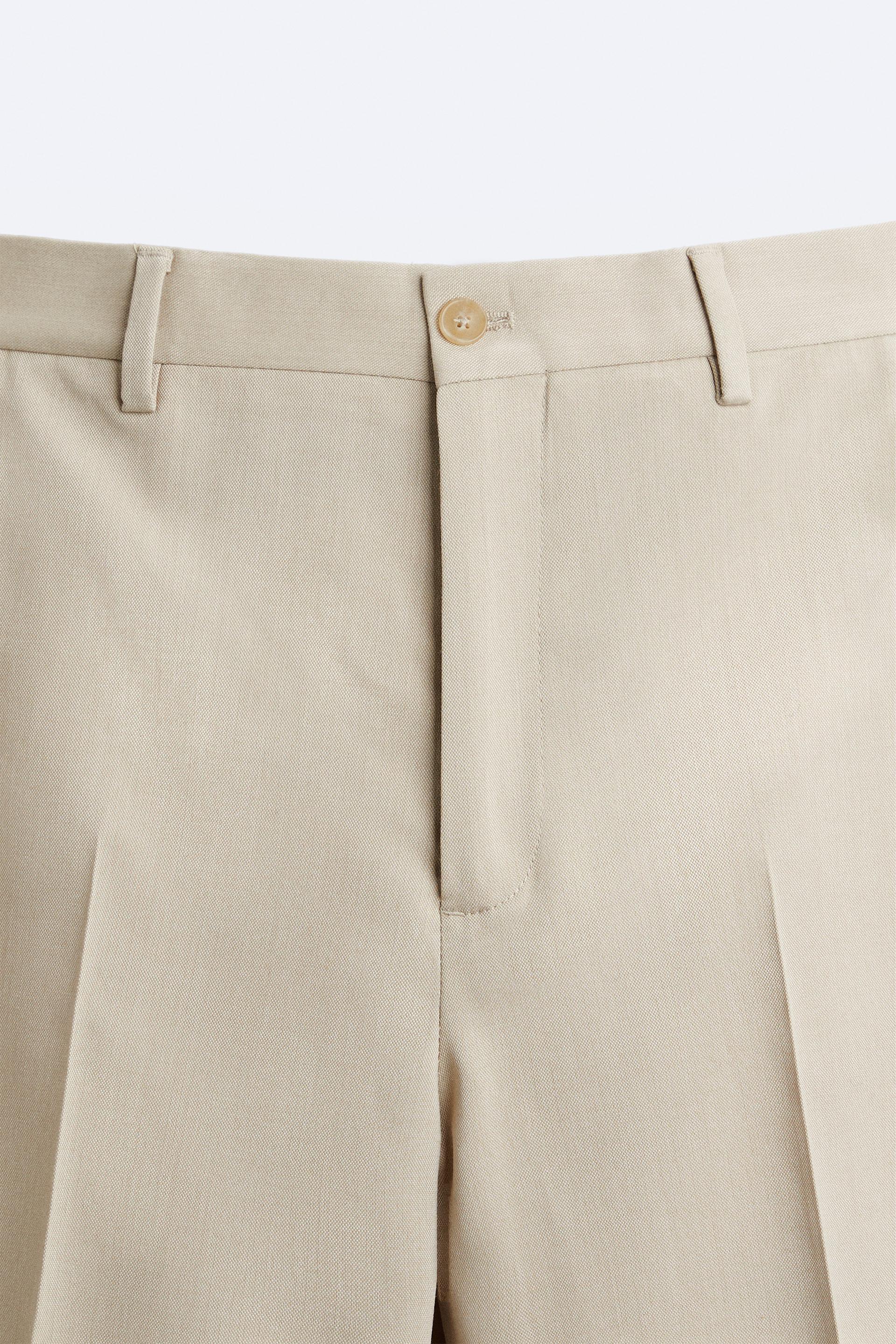 ZARA 'Skinny Stretch Chino' Men's Casual Pants 31 Taupe Brown 6786/310  **NWT**