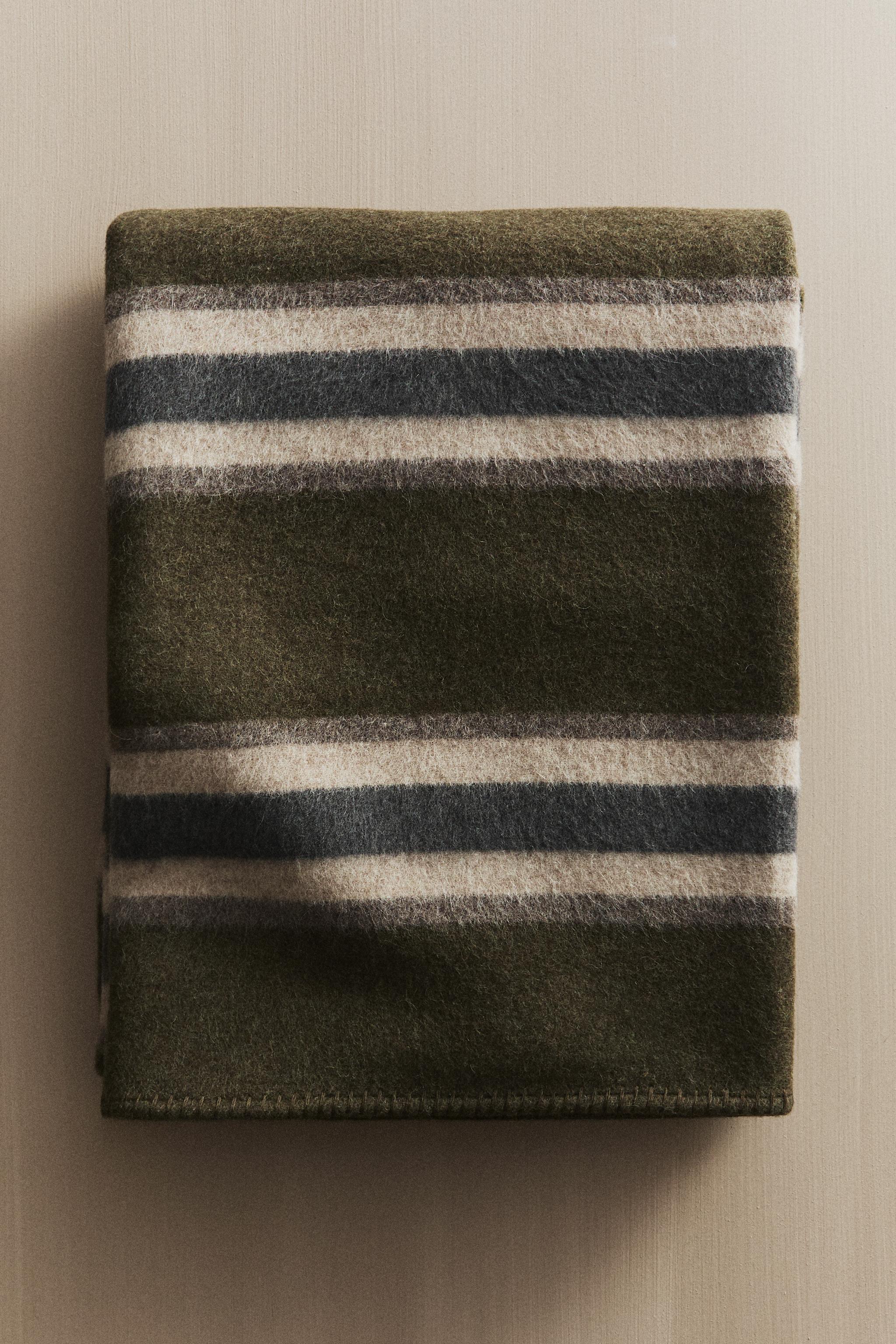STRIPED WOOL BLANKET