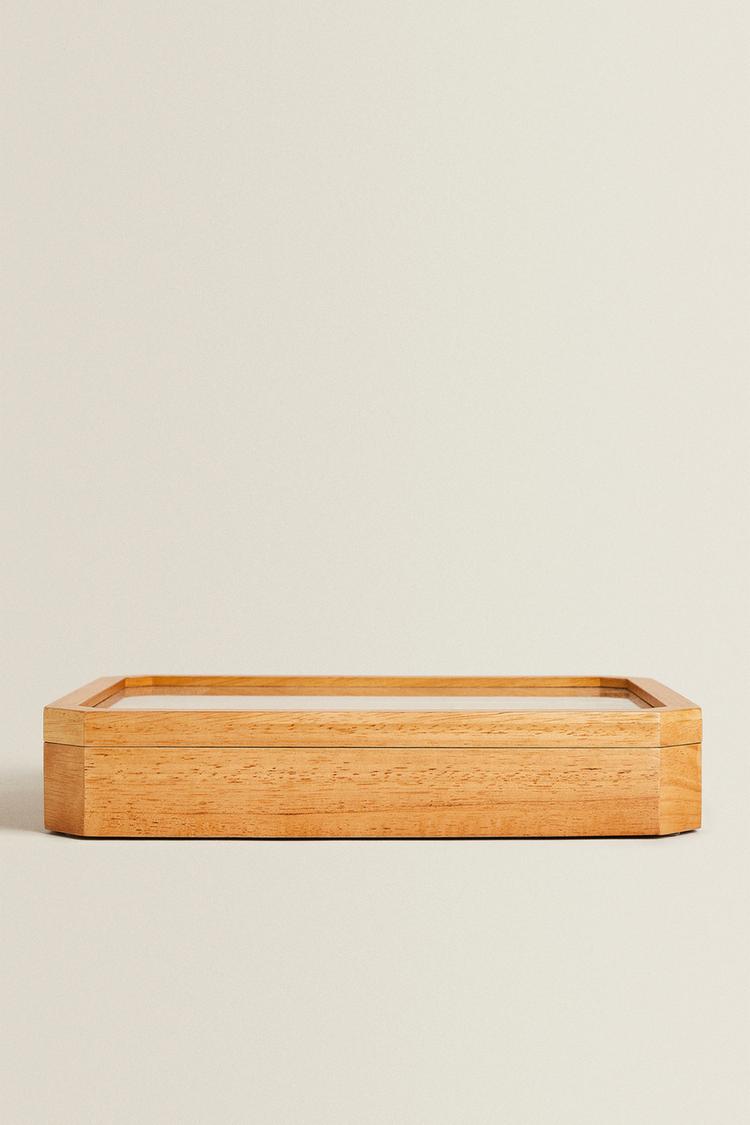 WOODEN JEWELLERY BOX Light beige ZARA United Kingdom