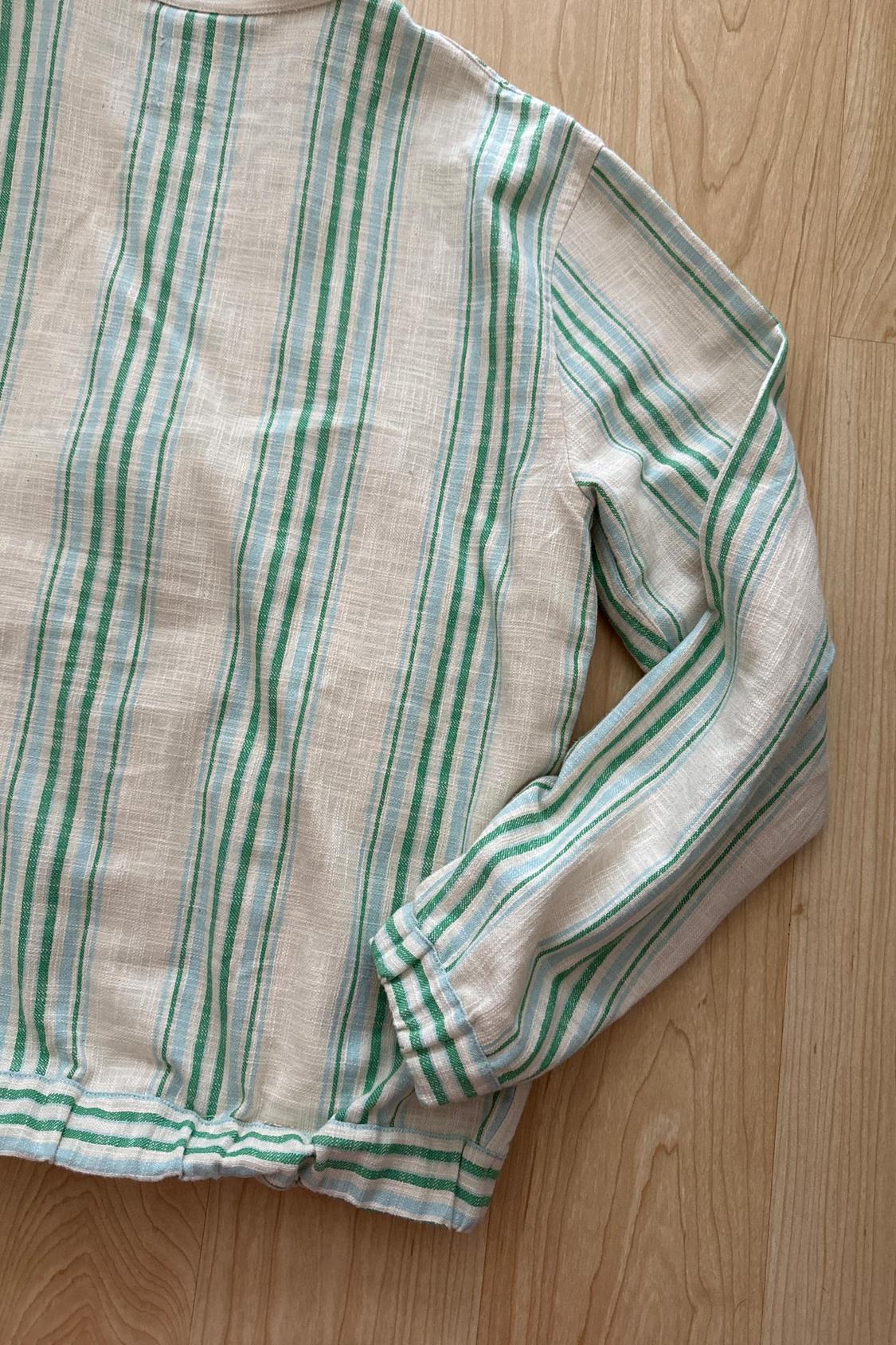 STRIPED COTTON OVERSHIRT - Image 3