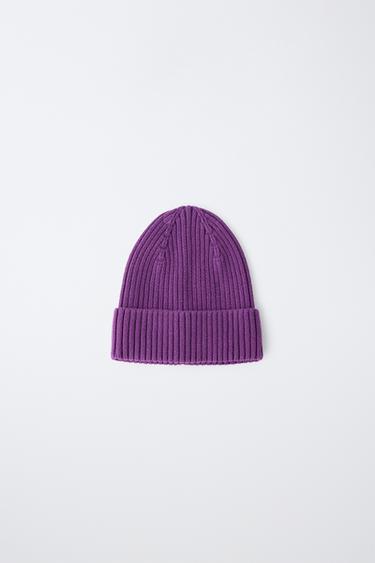 GORRO DE MALHA - Roxo da Zara
