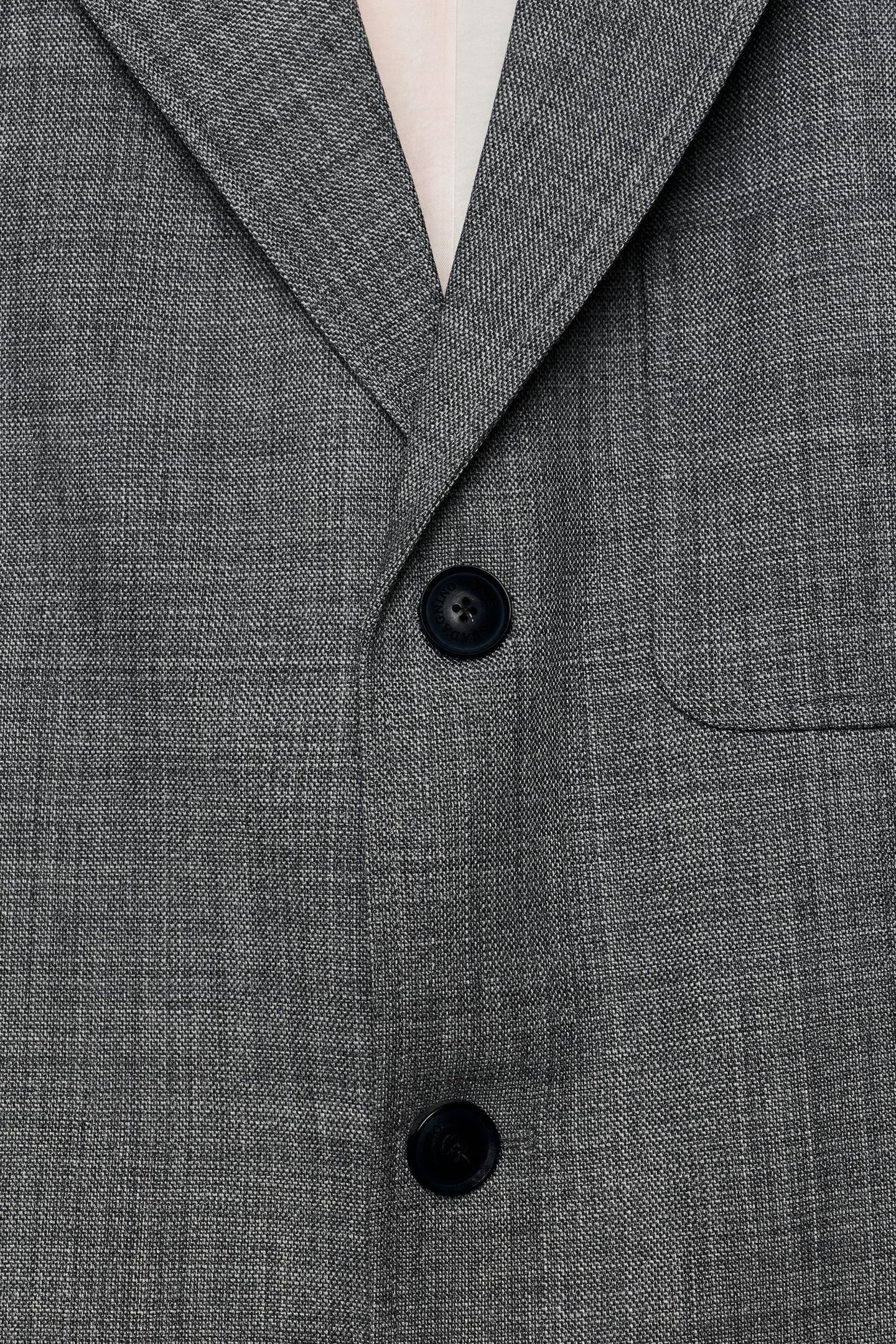 Мужской пиджак Zara 100% Wool Suit Blazer, цвет: Серый — фото 7