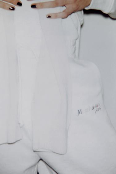 PANTALON VARSITY - Gris chiné de Zara - Image 6