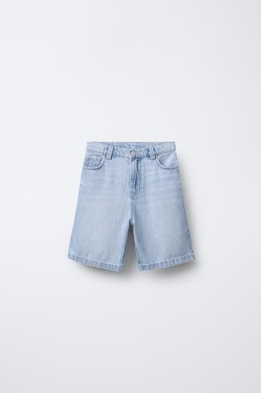 JEANSBERMUDAS IM RELAXED BAGGY-STIL - Hellblau von Zara