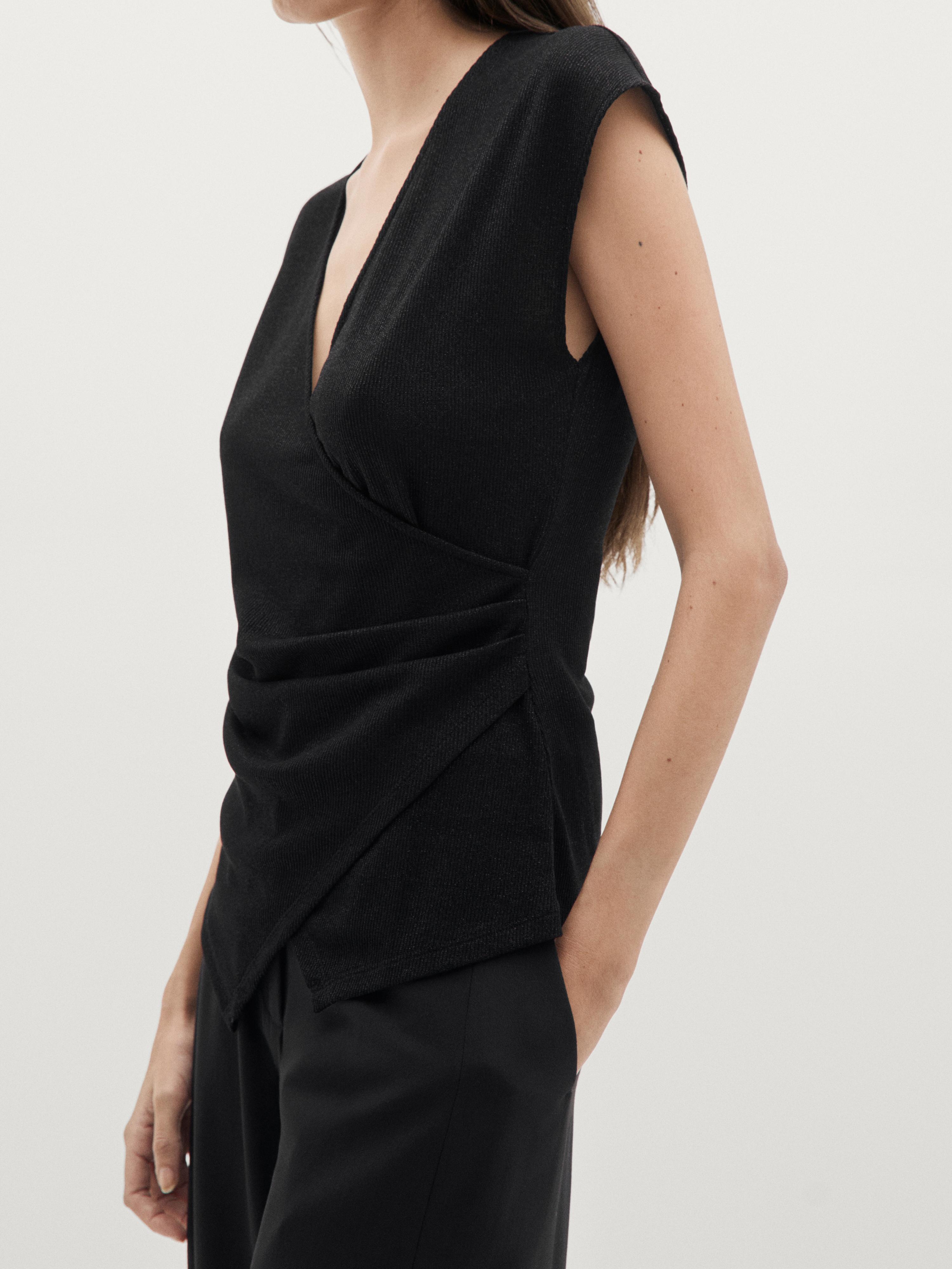 Top cache-cœur finition métallisée