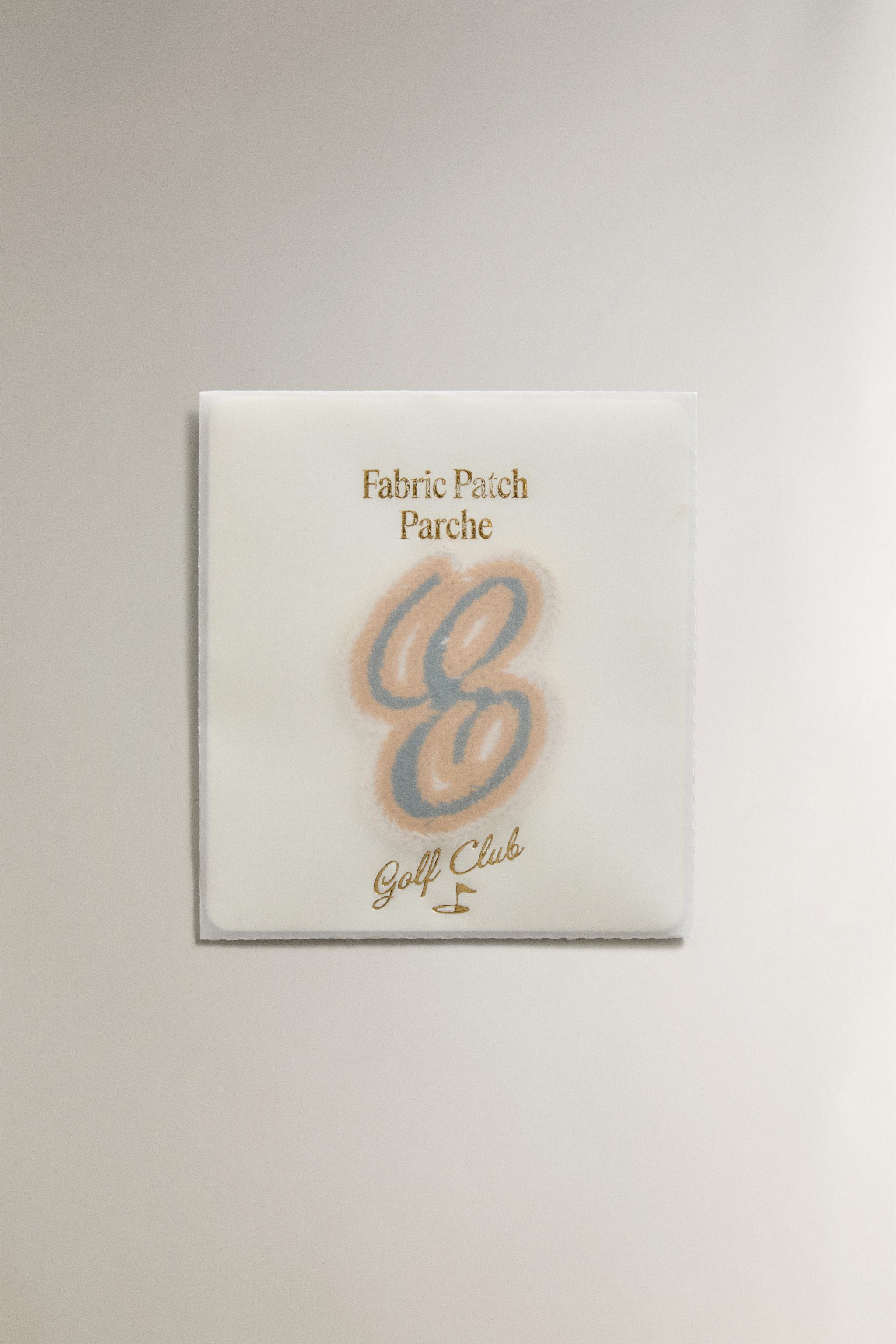 COTTON LETTER E PATCH
