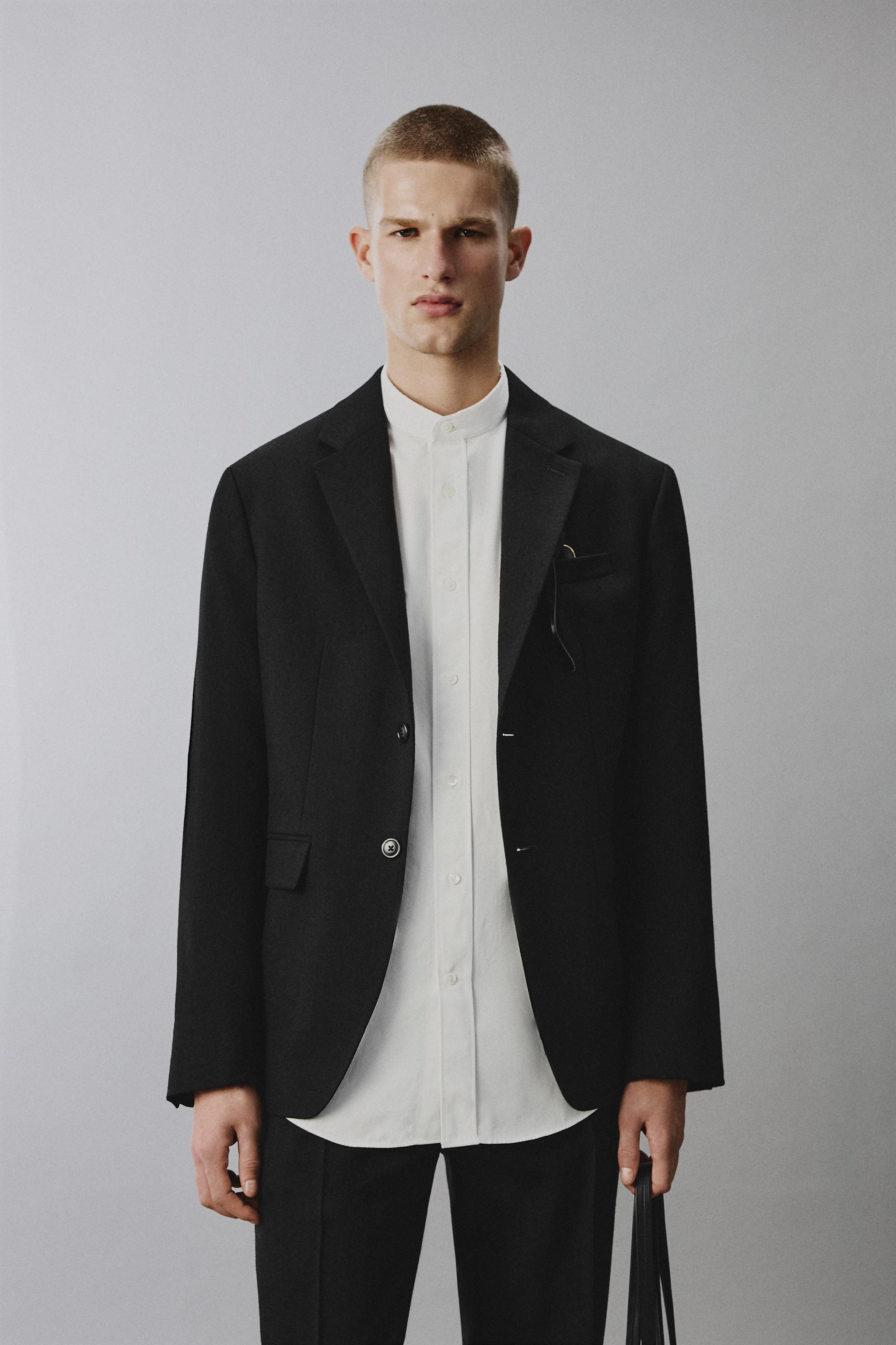 【希少】ZARA ORIGINS ウォッシュ加工コットンブレザー　XL ZARA Origins」第2弾が発売 リネンやウールを取り入れた