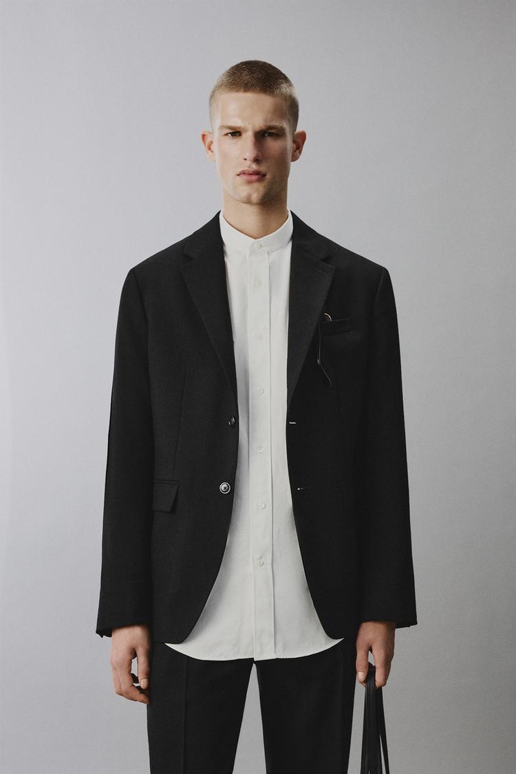 ZARA 100% WOOL SUIT BLAZER