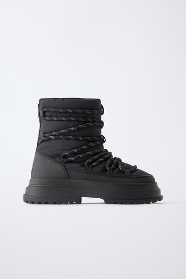 Zara WATER REPELLENT SKI COLLECTION BOOTS - Black