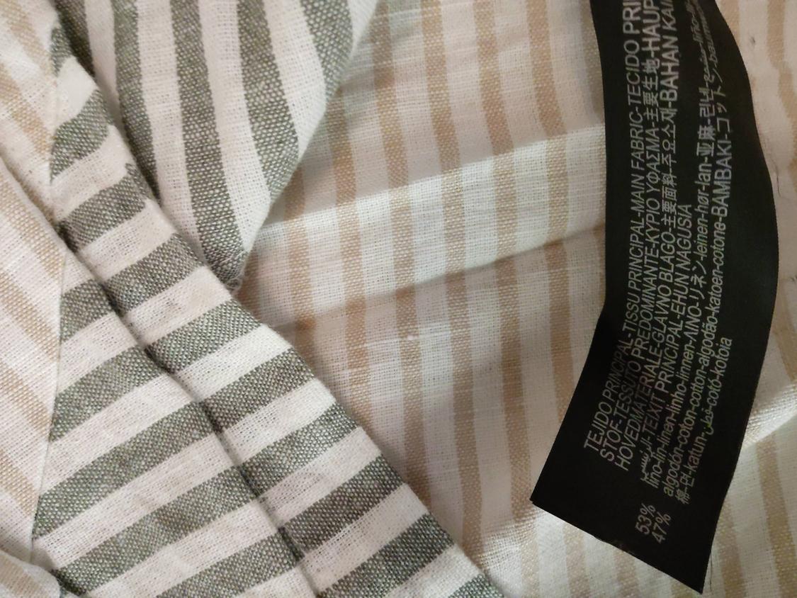 LINEN BLEND PATCHWORK KAFTAN DRESS - Image 7