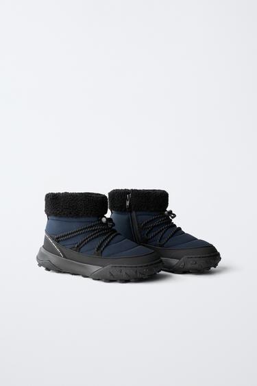 WATER-REPELLENT SNOW BOOTS - Blue by Zara