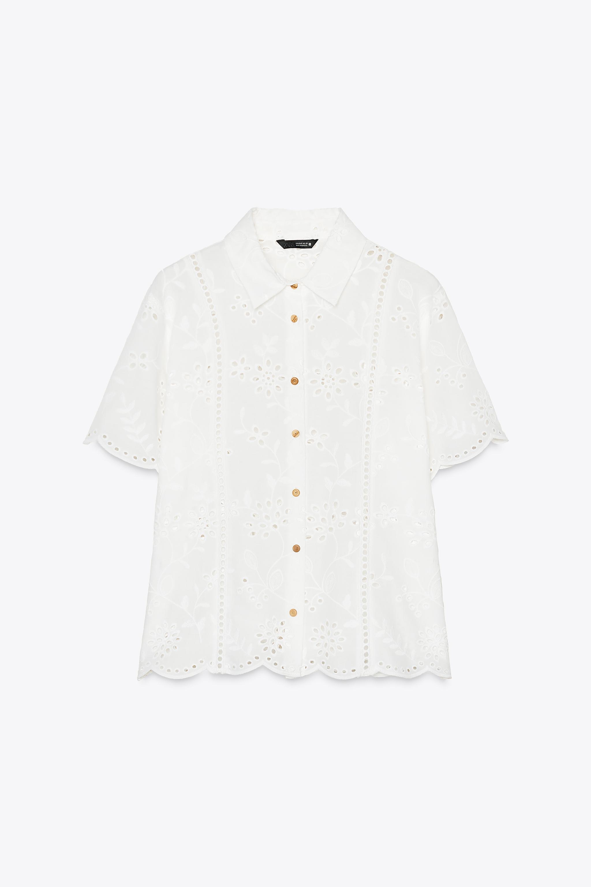 トップス Eyelet Jersey Jacquard Top - white 08015704018-p.jpg?ts=