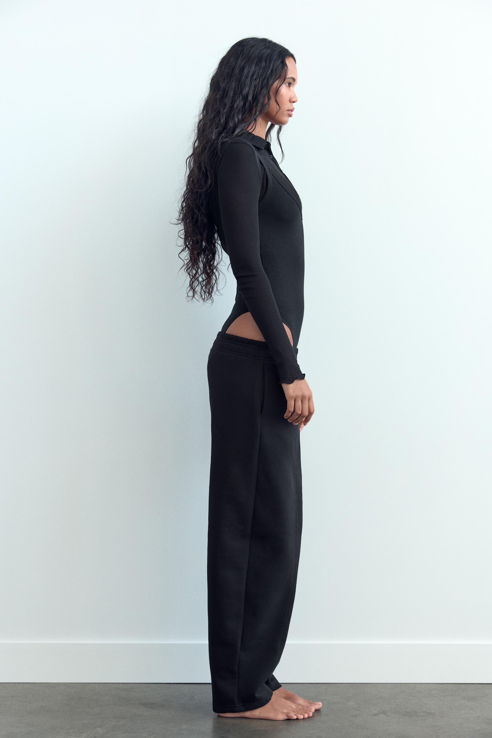TAPERED PLUSH PANTS - Ecru | ZARA United States