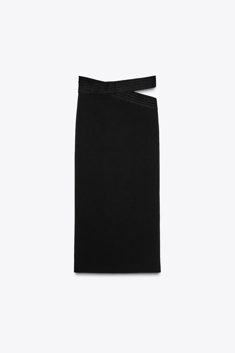 MIDI SKIRT WITH BUTTONS