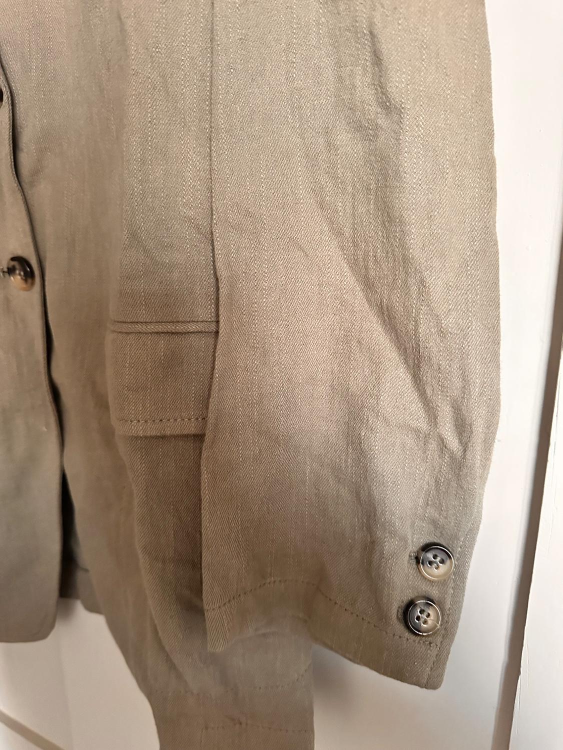 STRAIGHT LINEN-BLEND BLAZER - Image 3