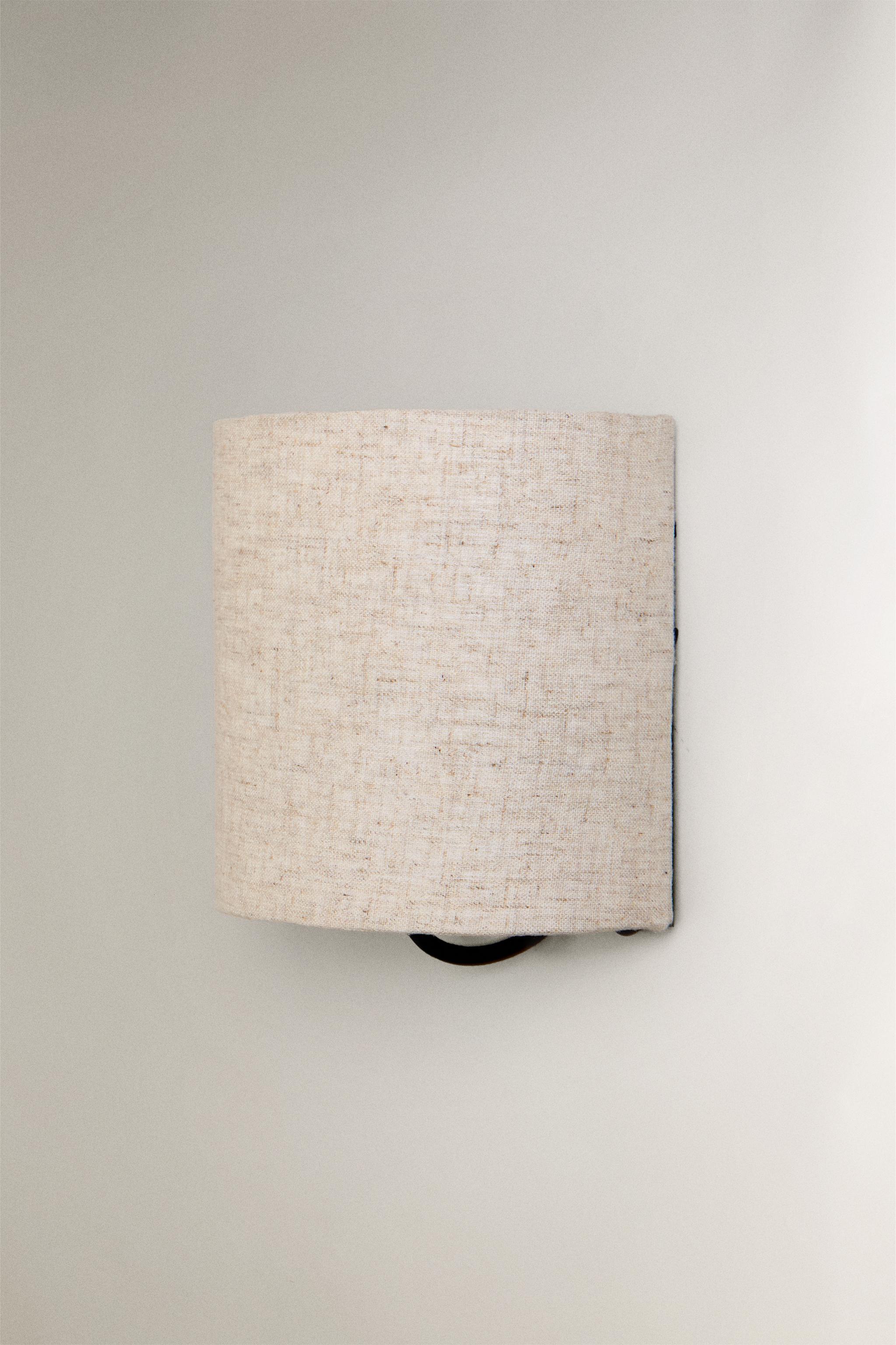 LAMP | LINEN WALL SCONCE - Light beige | ZARA United States