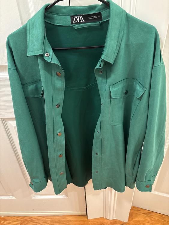 FAUX SUEDE OVERSHIRT - Image 4