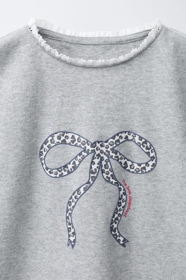6-14 ANS/ PYJAMA RAYURES ET NŒUD - Bleu de Zara - Image 5