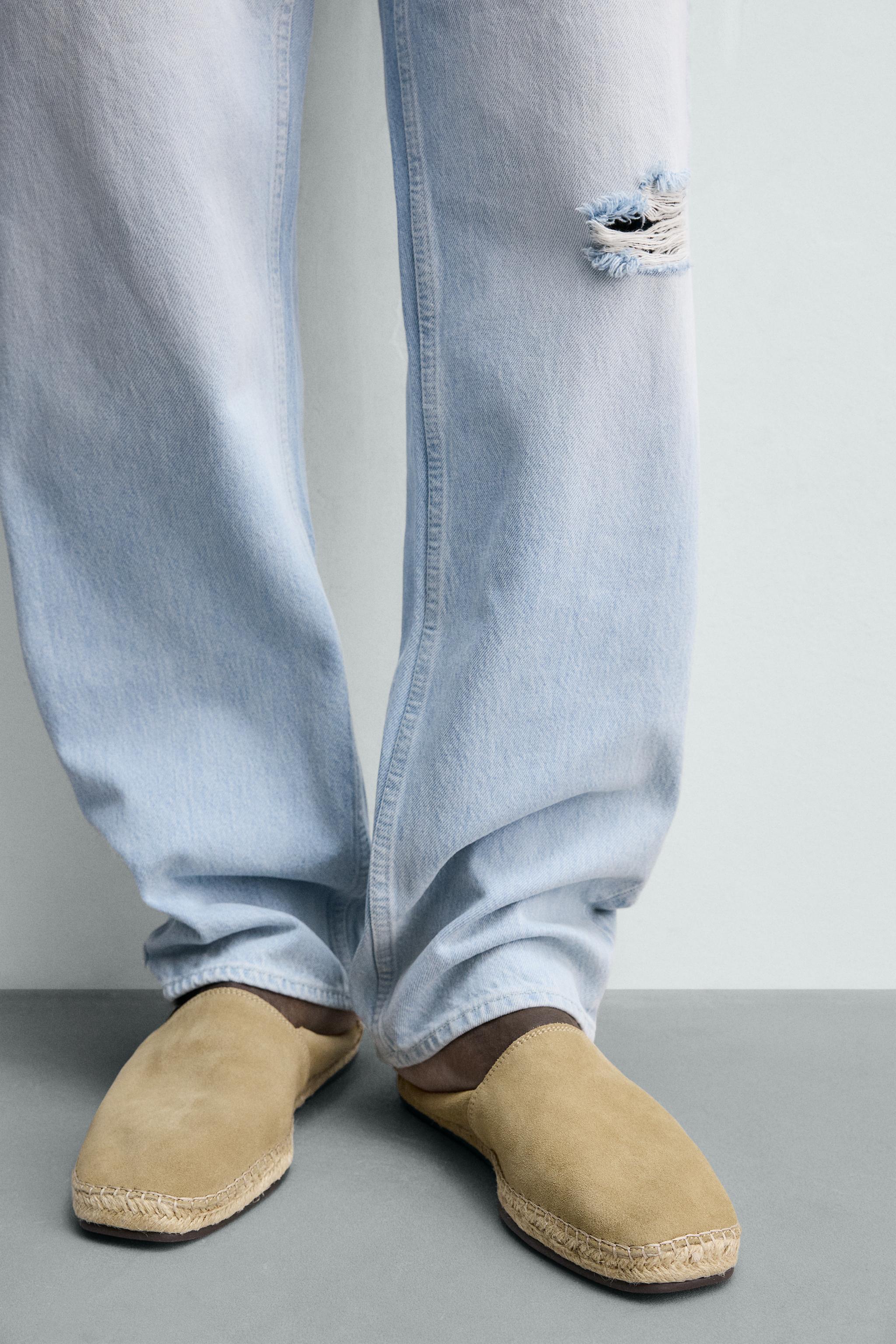 LEATHER ESPADRILLES