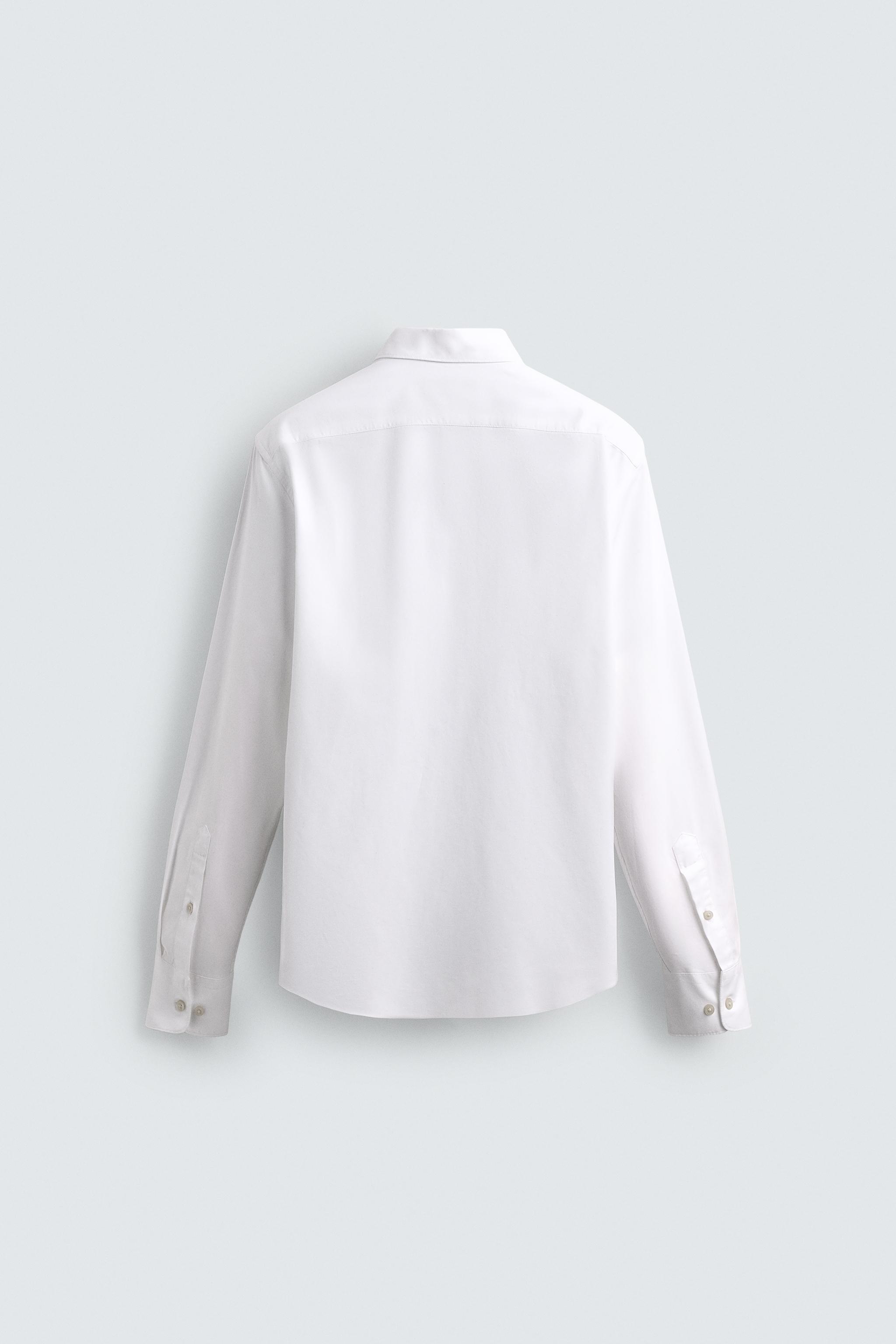 TEXTURED COTTON SHIRT - White | ZARA Turkey