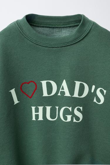 SWEAT AVEC IMPRIMÉ INSCRIPTION - Vert de Zara - Image 2