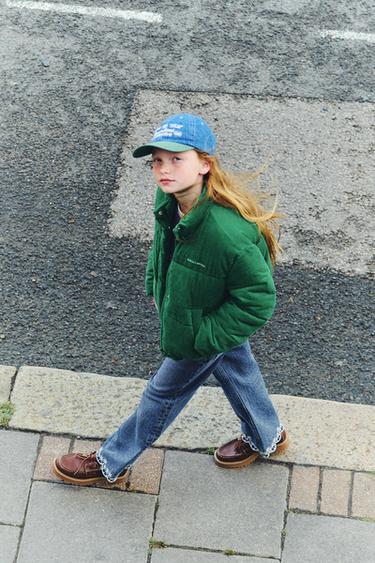 КЕСТЕЛЕНГЕН ТІК ДЖИНС ШАЛБАР - Көк Zara компаниясынан