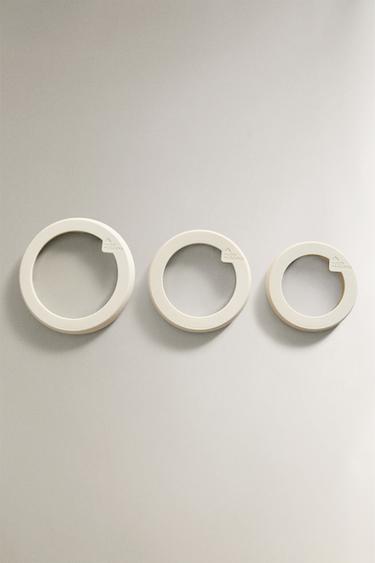 CONJUNTO TAMPAS SILICONE E VIDRO (CONJUNTO DE 3) - Creme da Zara