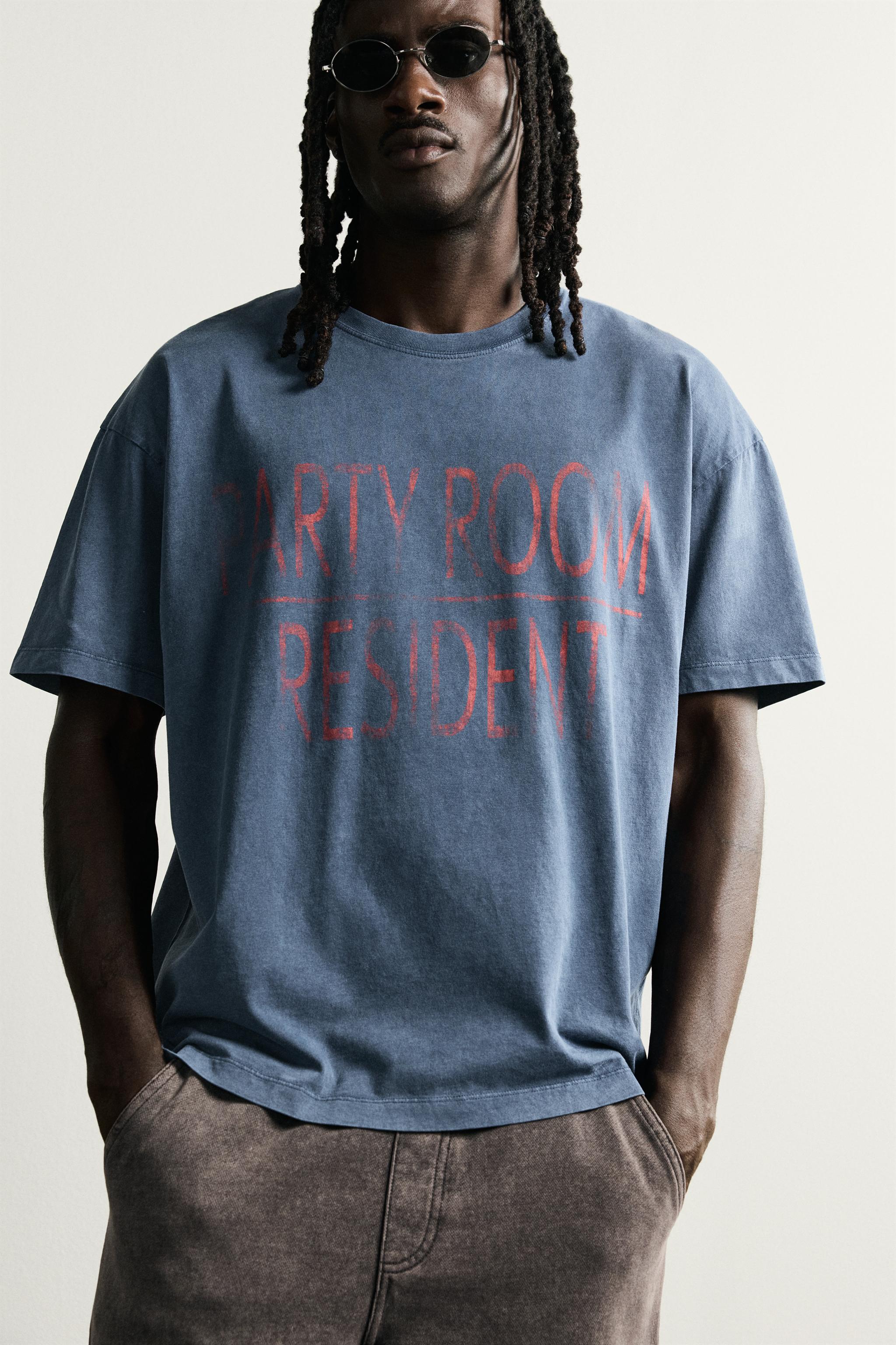 T-SHIRT INSCRIPTION EFFET DÉLAVÉ
