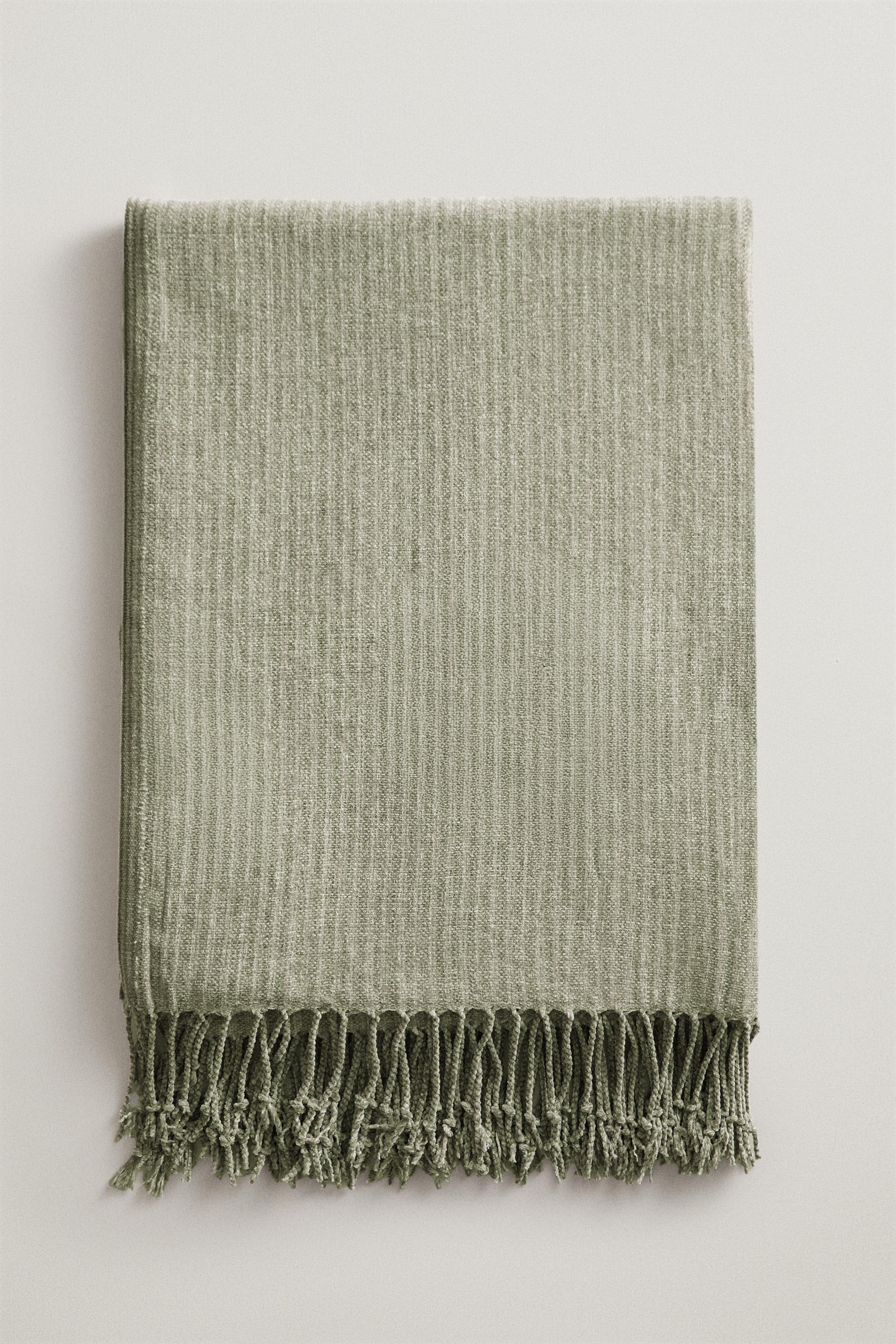 STRIPED CHENILLE BLANKET