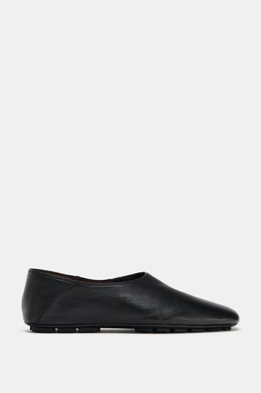 ZAPATO PLANO PEL LIMITED EDITION - Negro de Zara