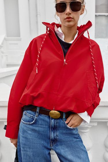 WATER-REPELLENT PADDED JACKET - Red by Zara