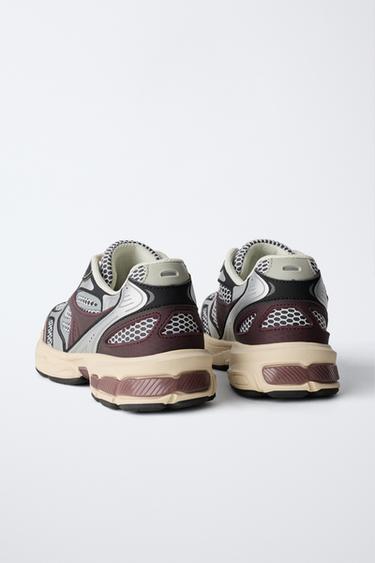 BASKETS EN RÉSILLE - Bordeaux de Zara - Image 5