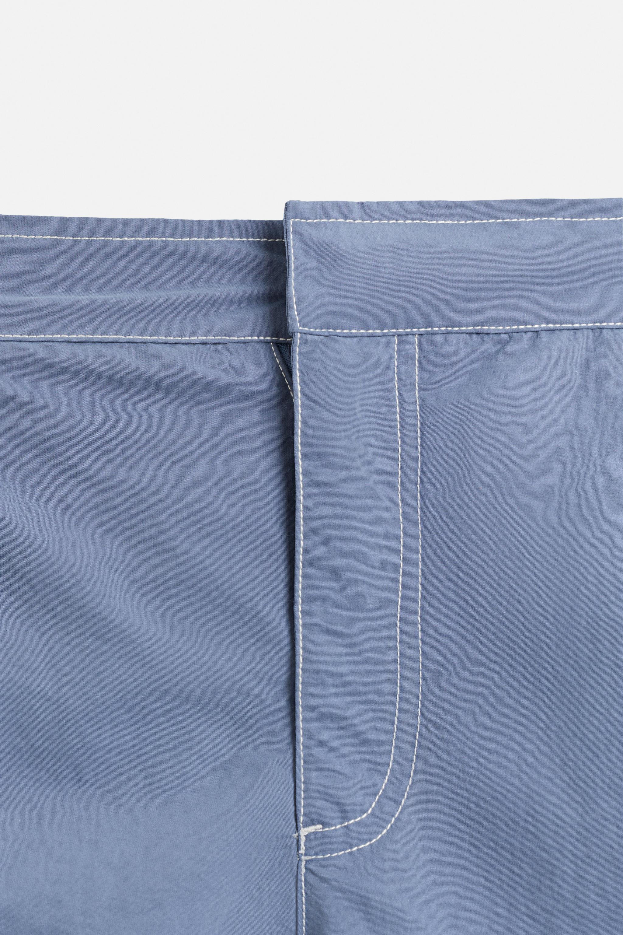 MAILLOT DE BAIN MI-LONG DÉLAVÉ CONTRASTE