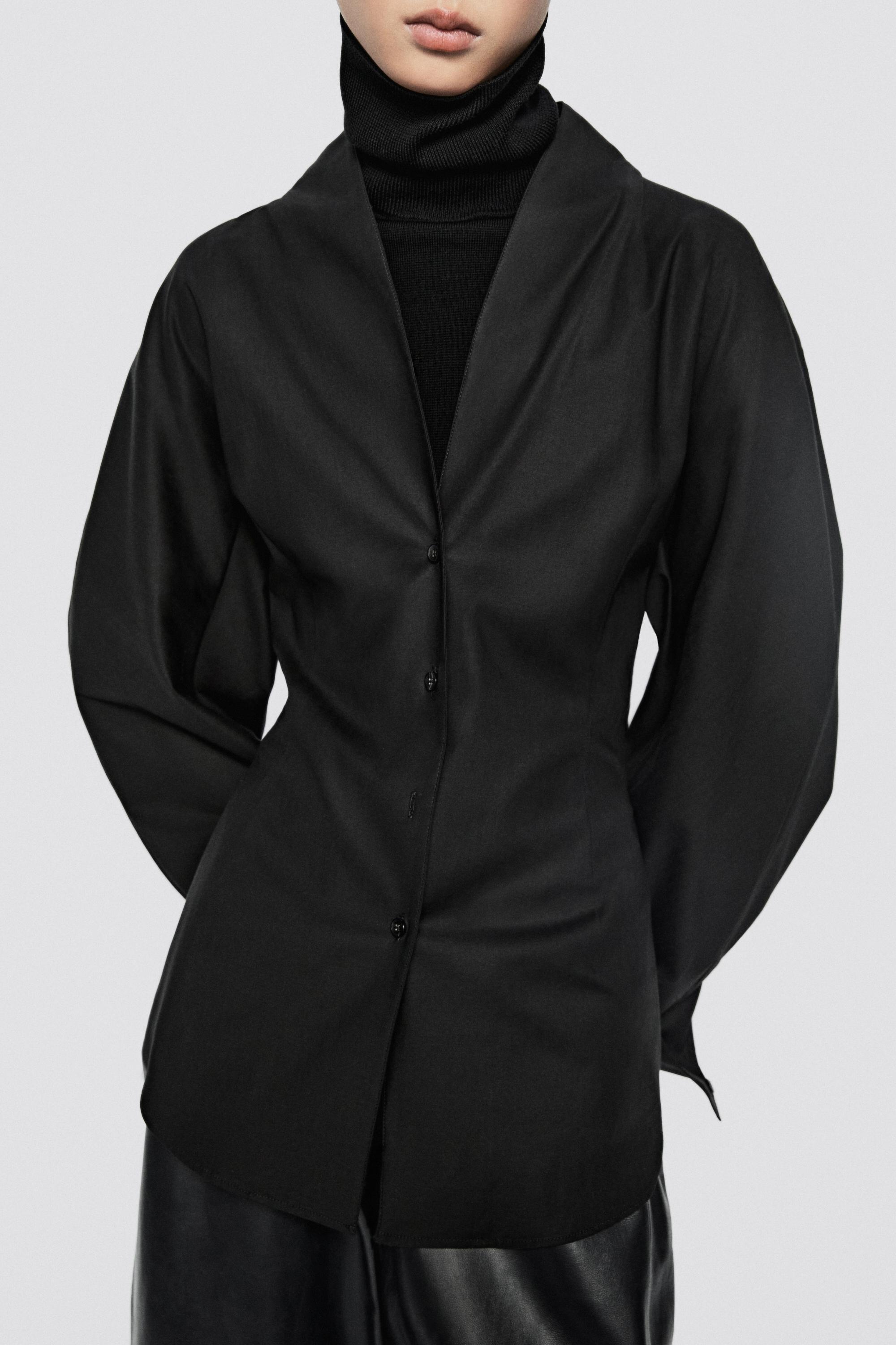 Poplin tuxedo-style collar shirt - LIMITED EDITION