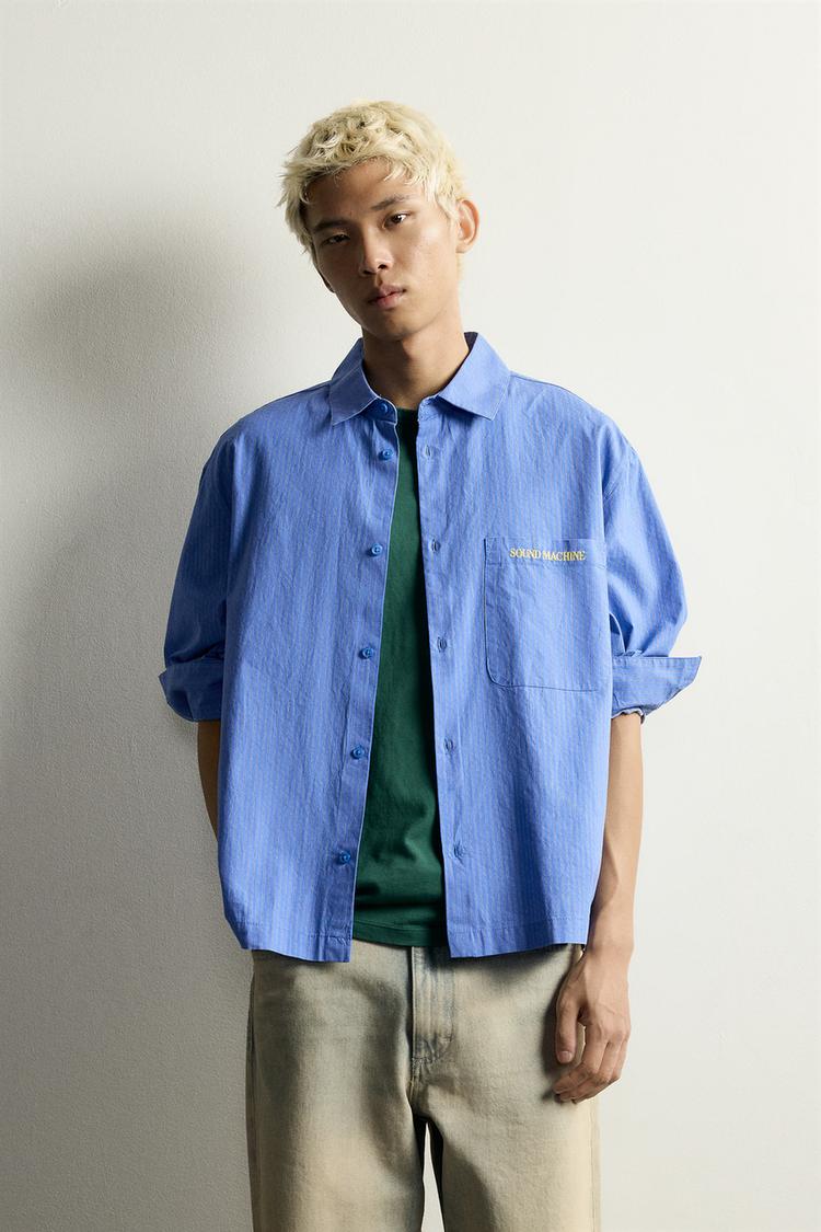 CAMISA RAYAS ESTAMPADO CASETTE