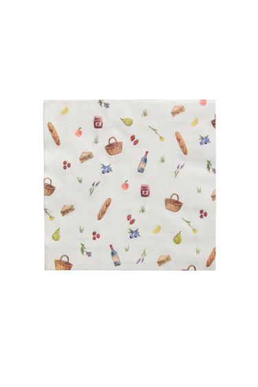 PACK SERVILLETAS PAPEL PICNIC (PACK DE 20) - Crema de Zara