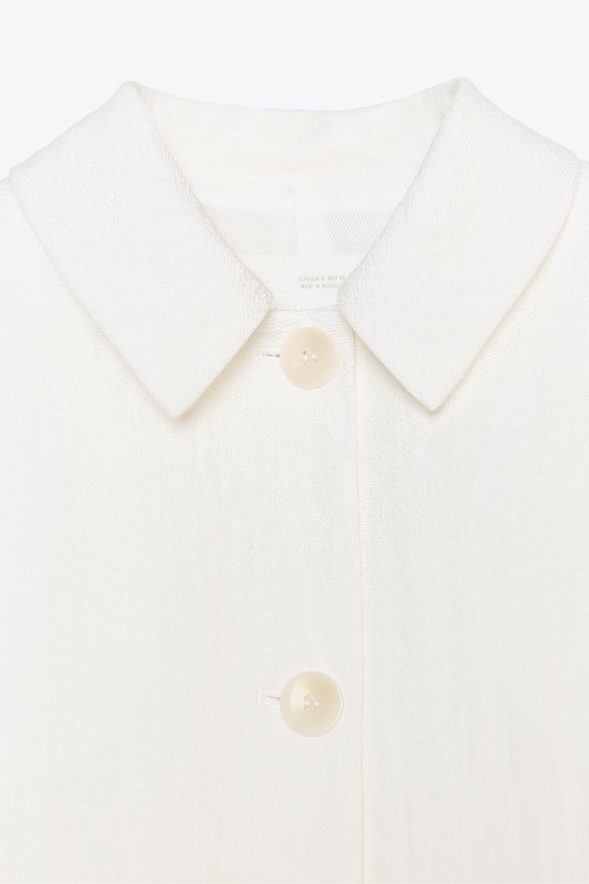 【ZARA】ショルダーパッド ラスティック ジャケット2700/741/600 ショルダーパッド ラスティック ジャケット - レッド | ZARA