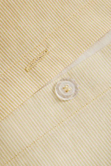 REVERSIBLE STRIPED DUVET COVER - Yellow by Zara