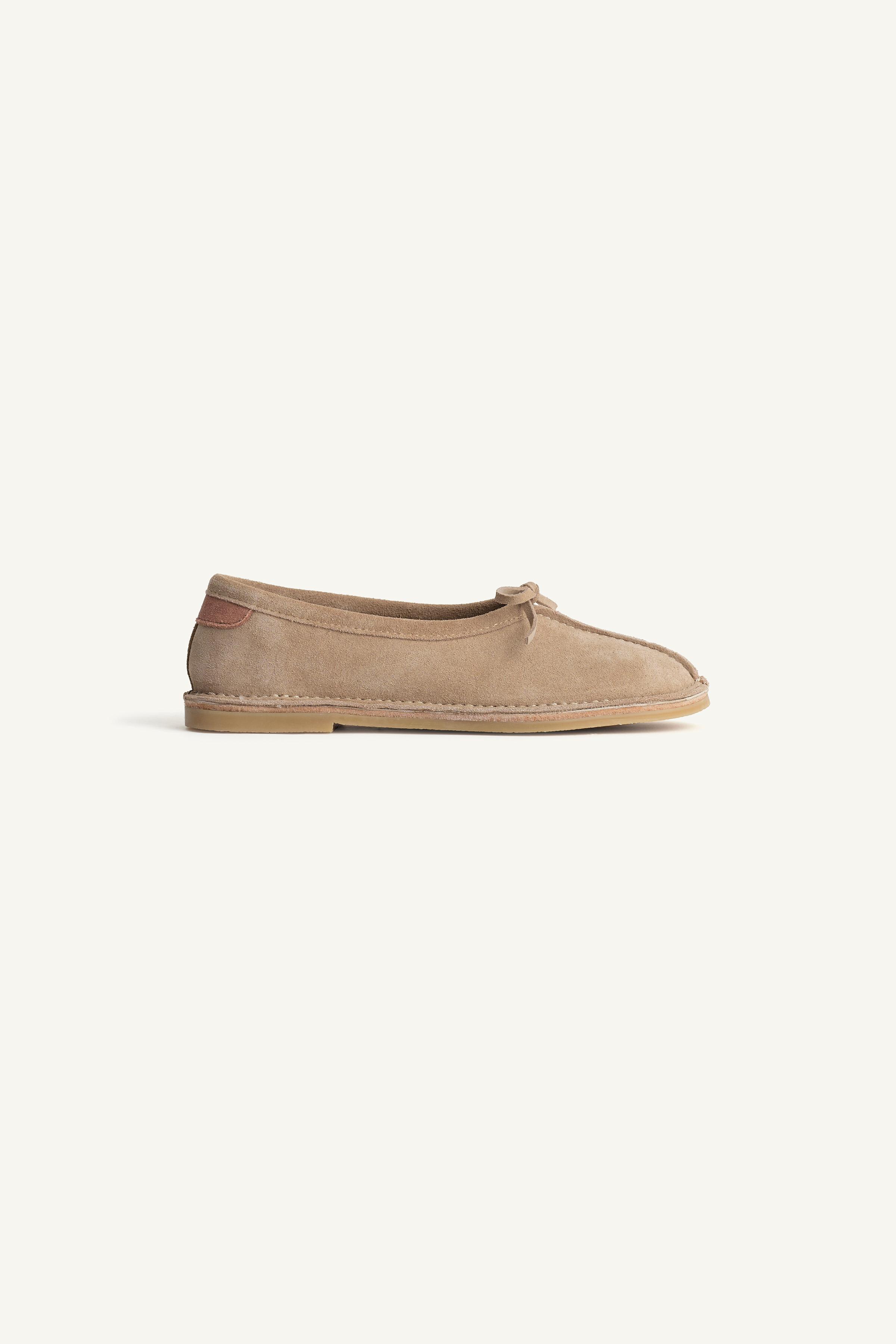 LEATHER BALLET FLATS