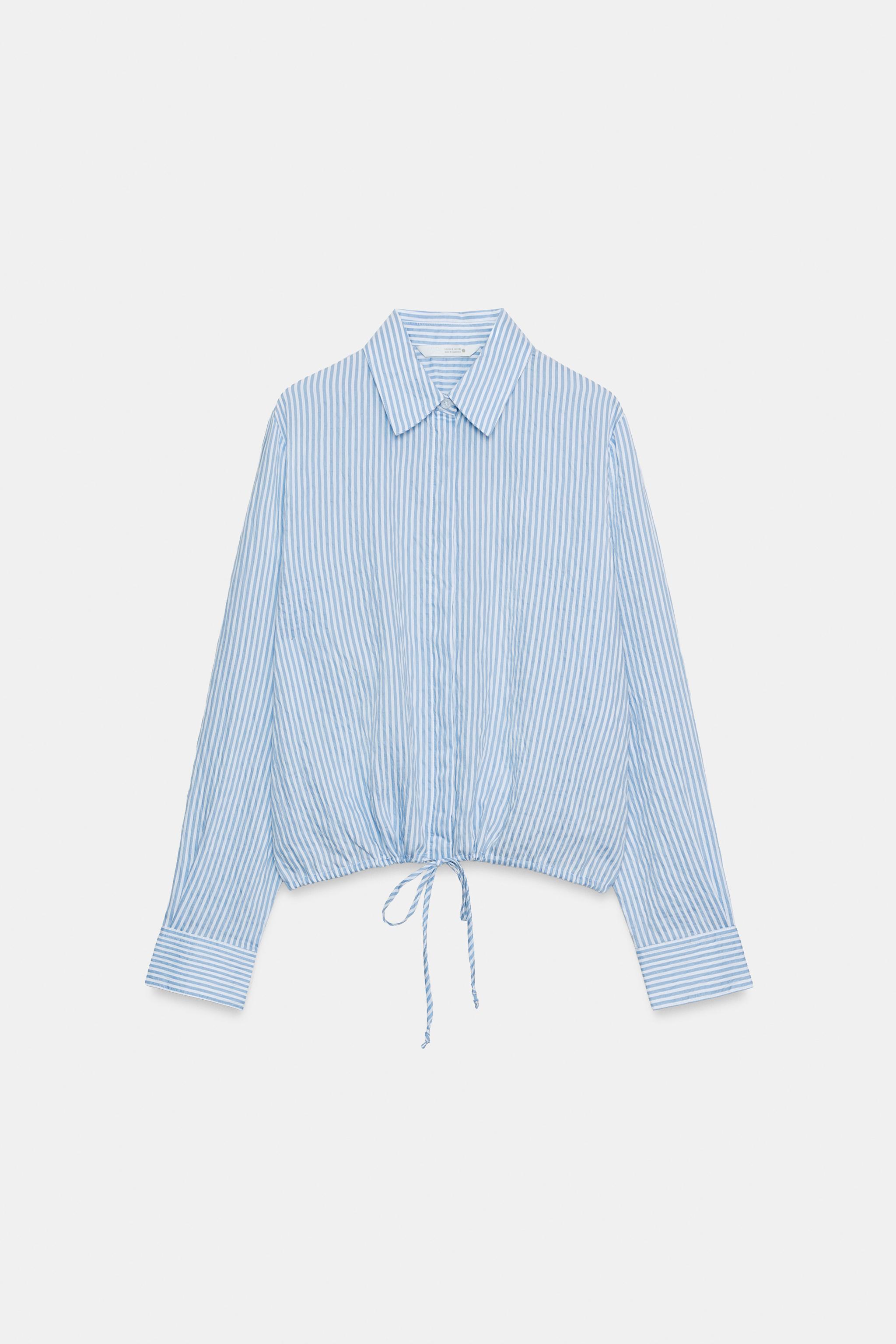 ZW COLLECTION STRIPED SHIRT WITH TIES