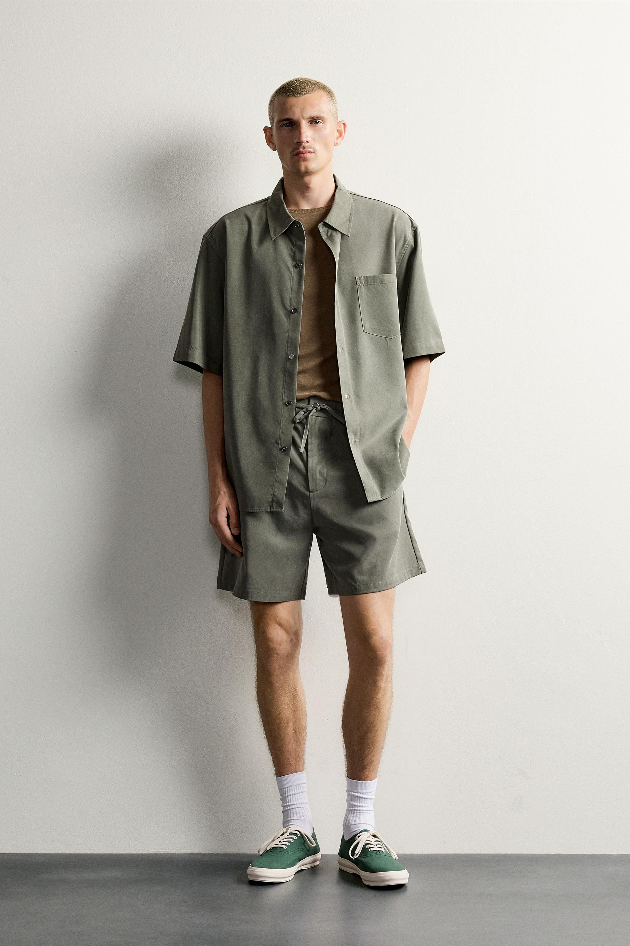 グリーンショートパンツ – メンズ | ZARA 日本