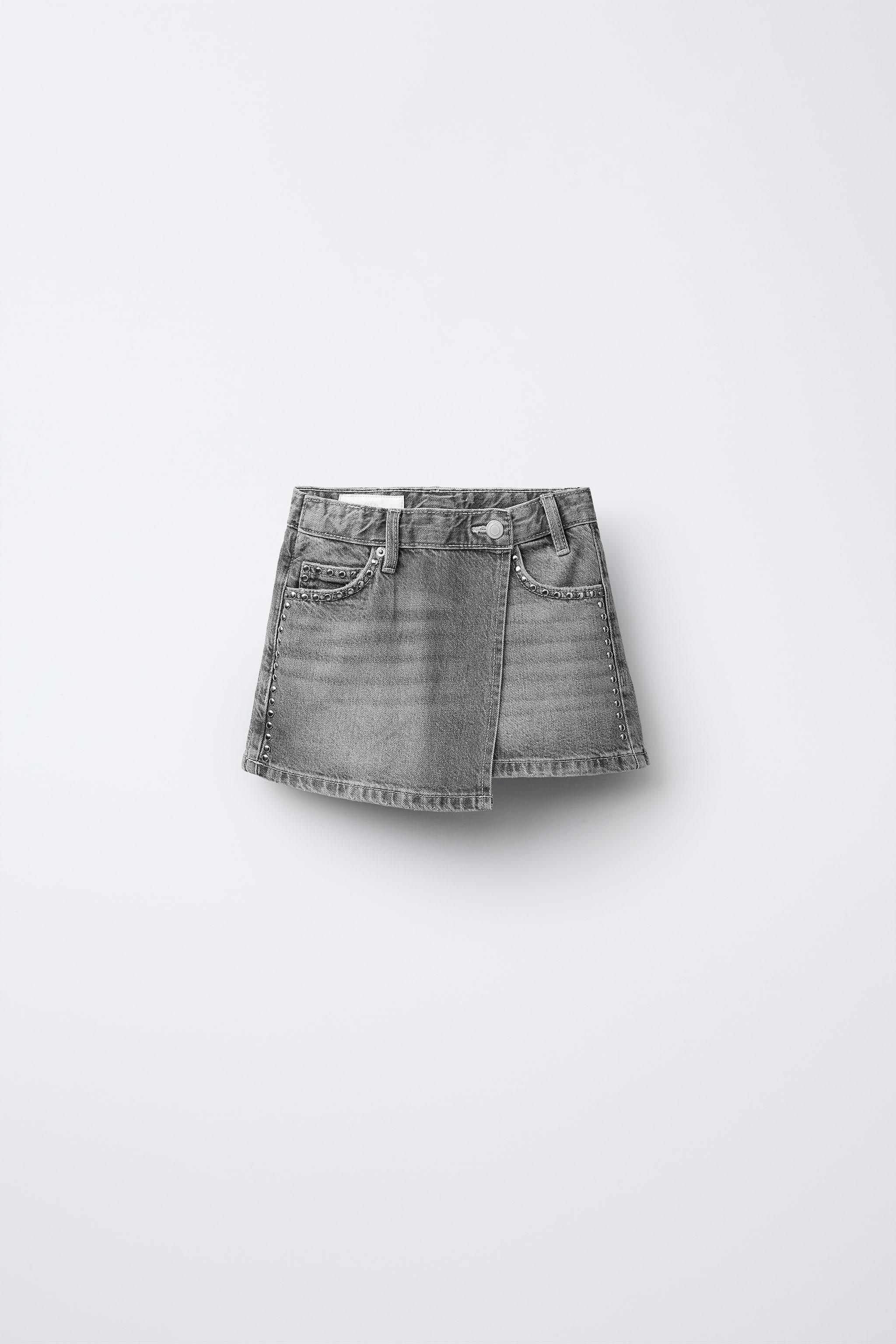 ふぐり2 STUDDED SKORT - Gray | ZARA United States