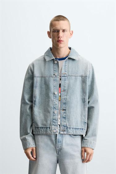 БАЗОВА ДЖИНСОВА КУРТКА - Світло-синій Zara