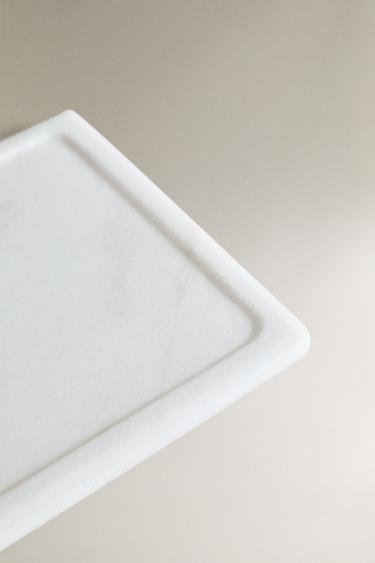 WHITE MARBLE BATHROOM TRAY - white by Zara - Image 2