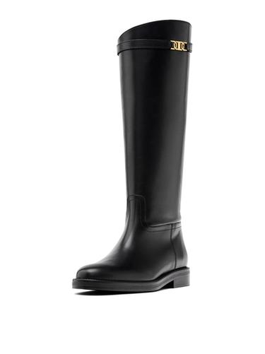 Bottes équestre en cuir - Noir de Zara