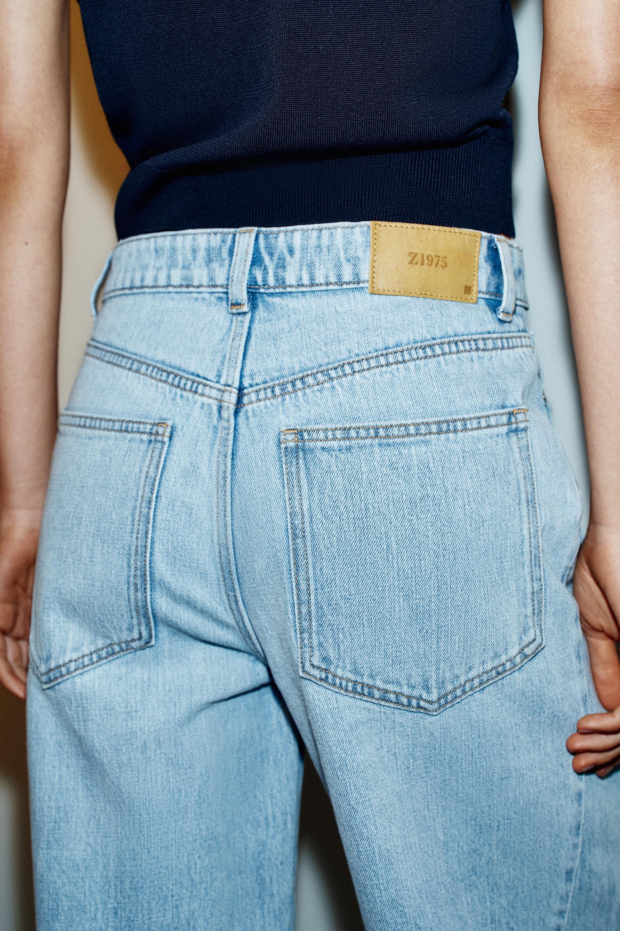 Zara Z1975 YÜKSEK BEL DİKİŞ DETAYLI BARREL JEAN görsel 6