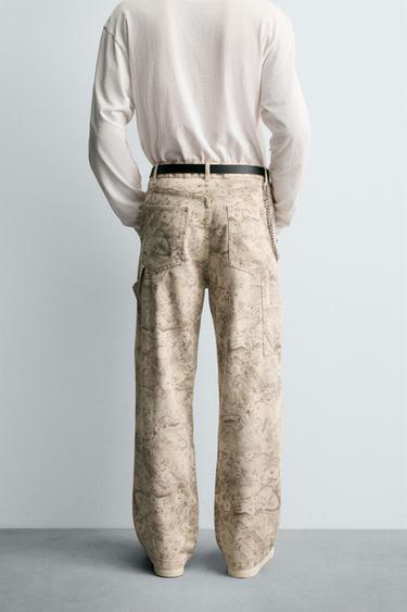 ABSTRACT PRINT CARPENTER TROUSERS - 026 by Zara - Image 2