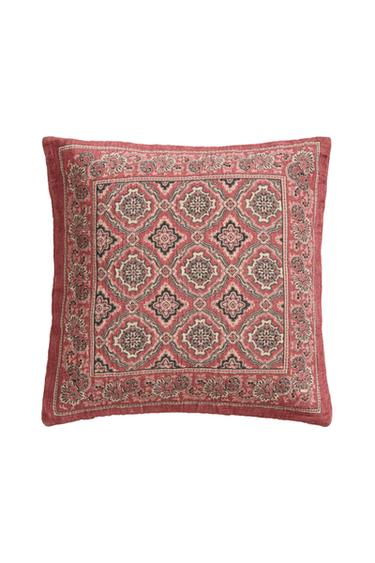 Zara FLORAL THROW PILLOW COVER - Beige
